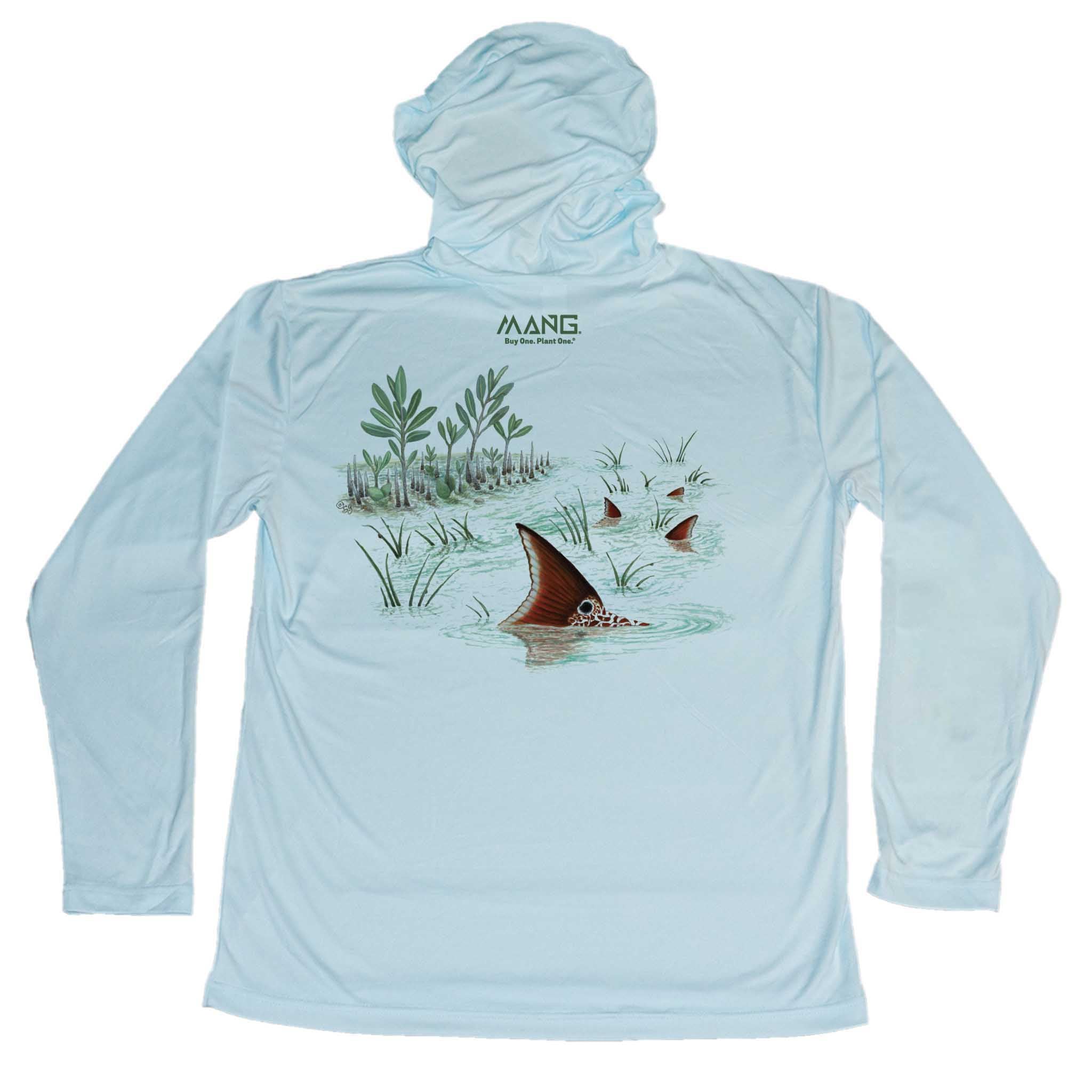 MANG Tailing Redfish MANG - Youth - Hoodie - YXS-Arctic Blue