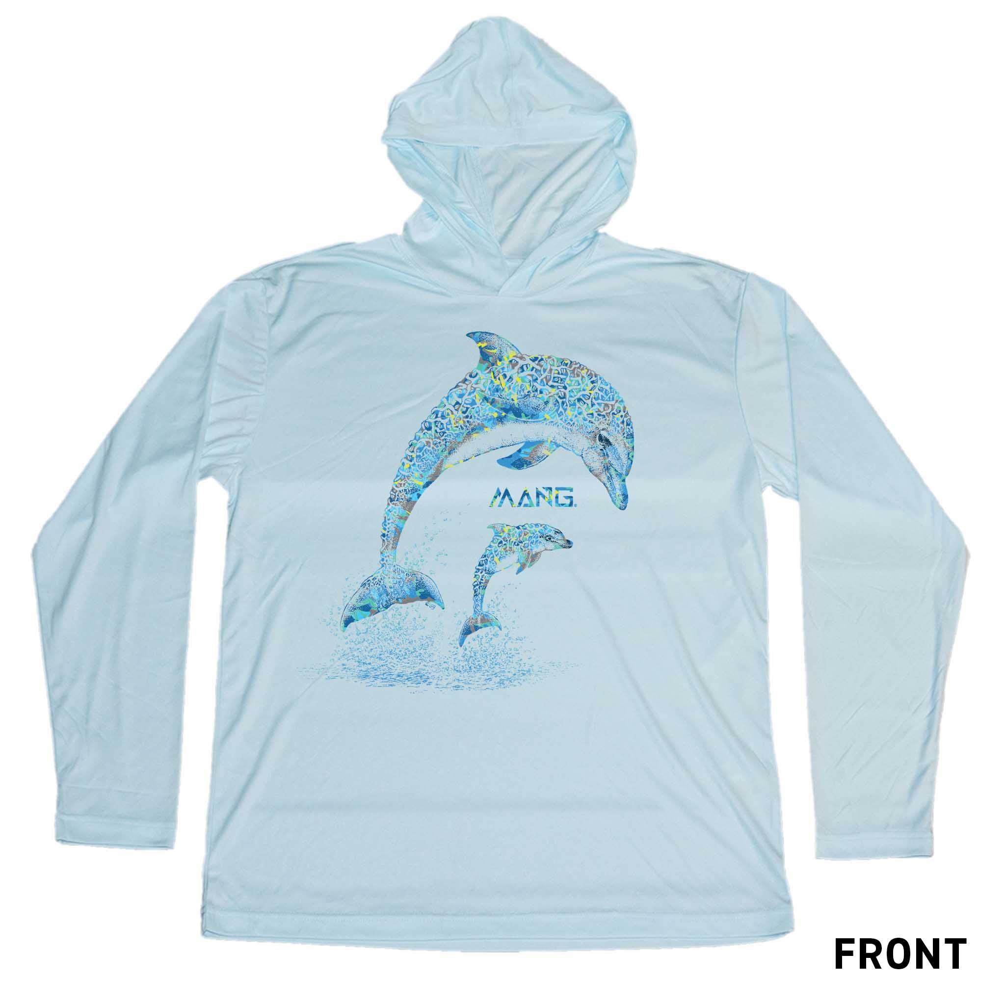 MANG Dolphin MANG - Youth - Hoodie - YXS-Arctic Blue