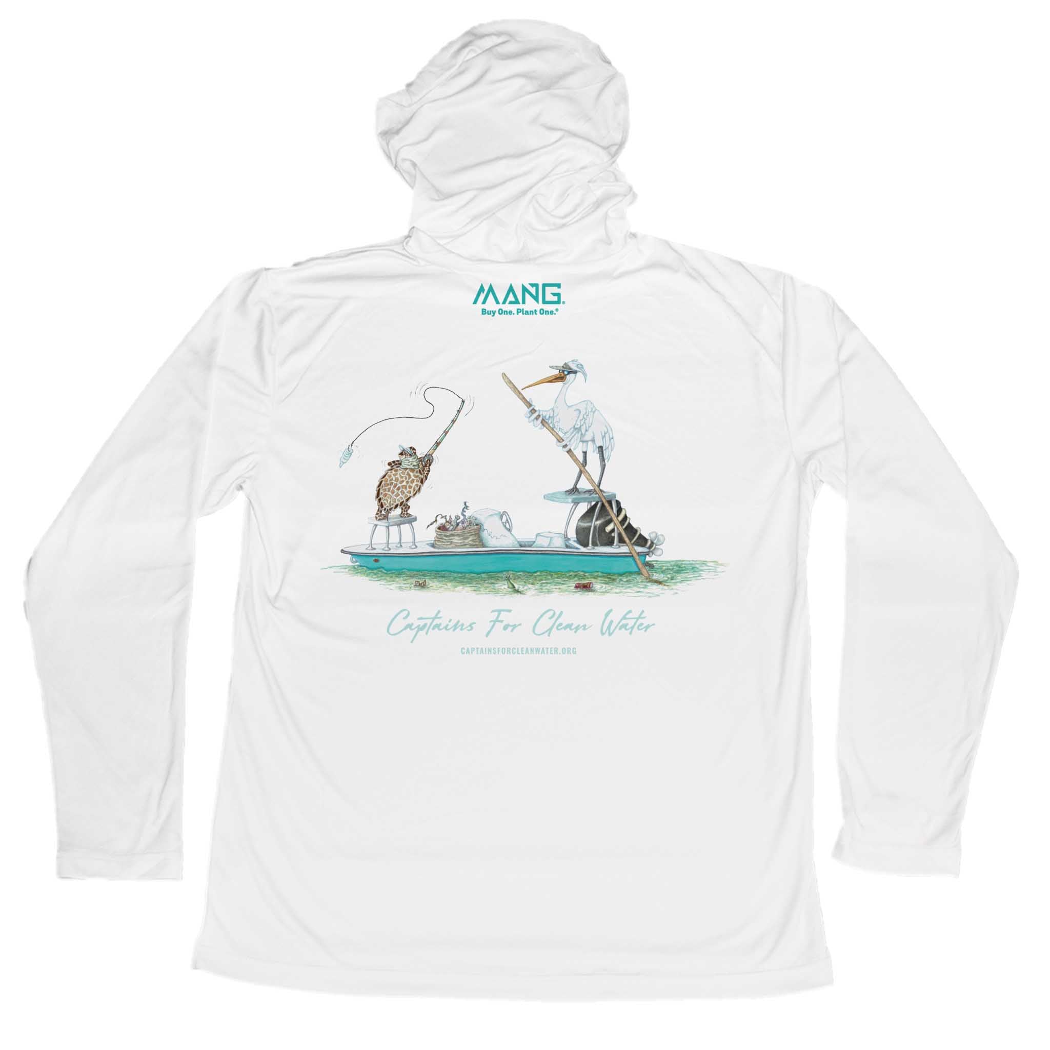 MANG Captain Cleanwater - Youth - Hoodie - YXS-White