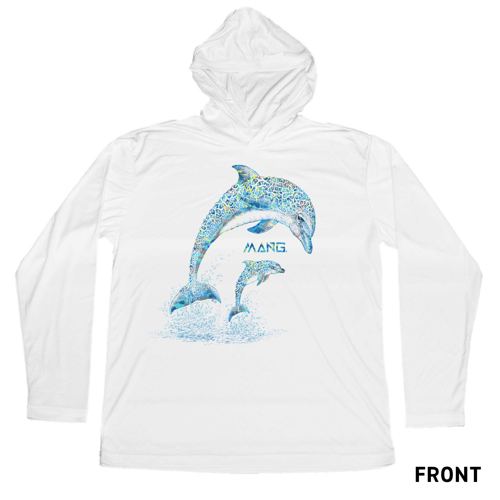 MANG Dolphin MANG - Youth - Hoodie - YXS-White