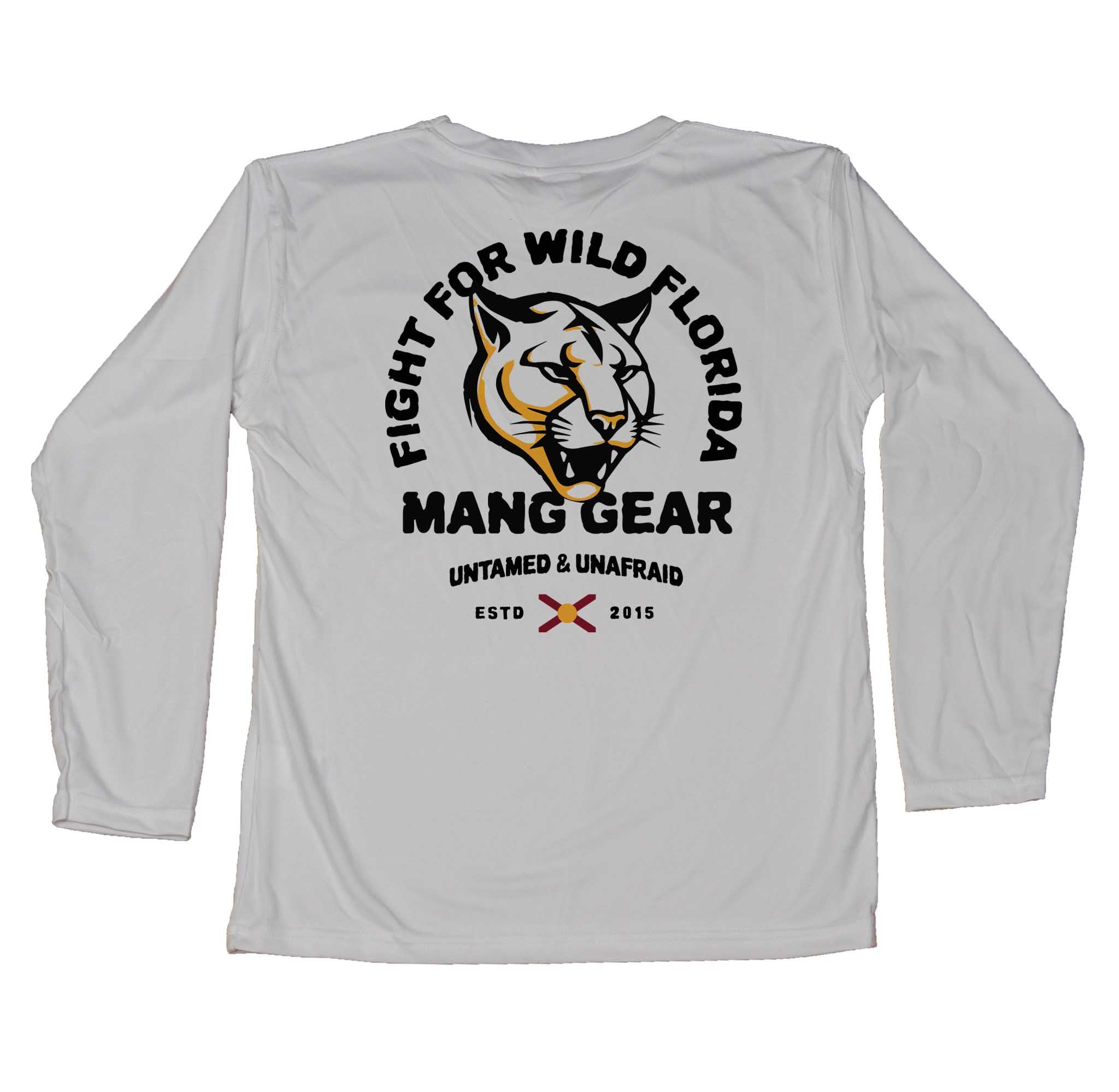 MANG Fight For Wild Florida Panther - Youth - YS-Pearl Gray