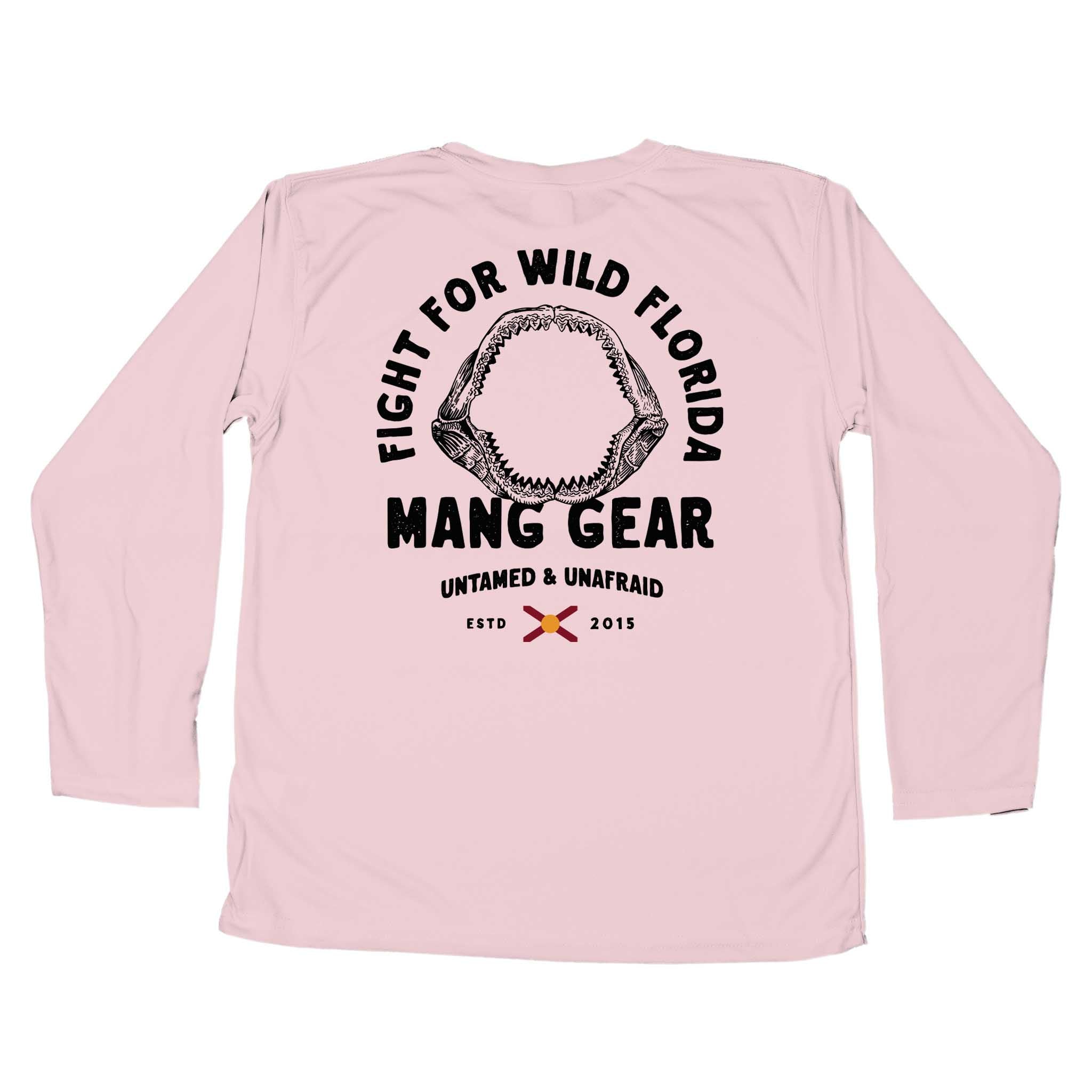 MANG Fight For Wild Florida Shark Jaws - Youth - YS-Pink