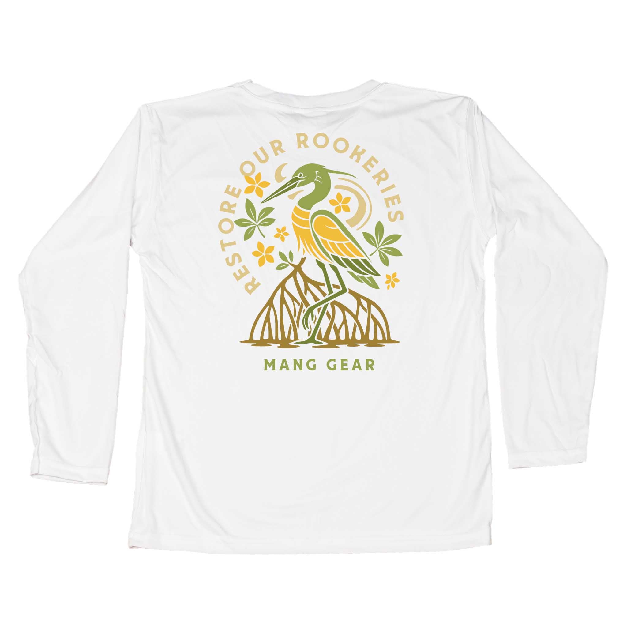MANG Restore Our Rookeries Heron Toddler - 2T-White
