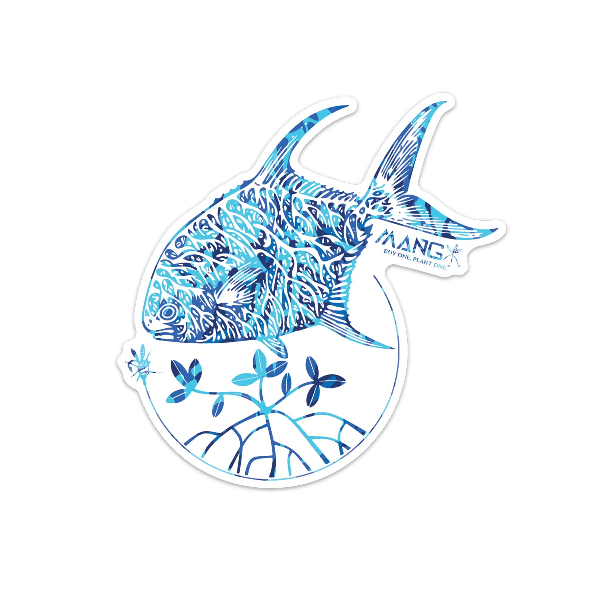 MANG Fish For Change Permit - Sticker - 3.5”x3.55”-