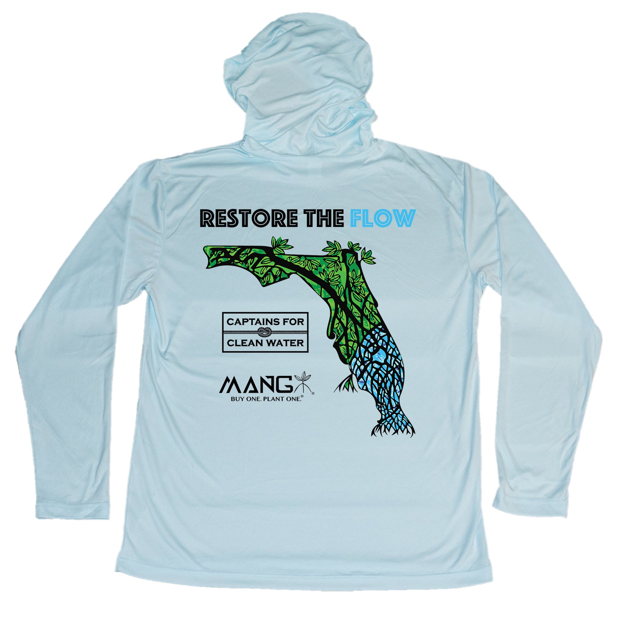 MANG Restore The Flow Hoodie - XS-Arctic Blue