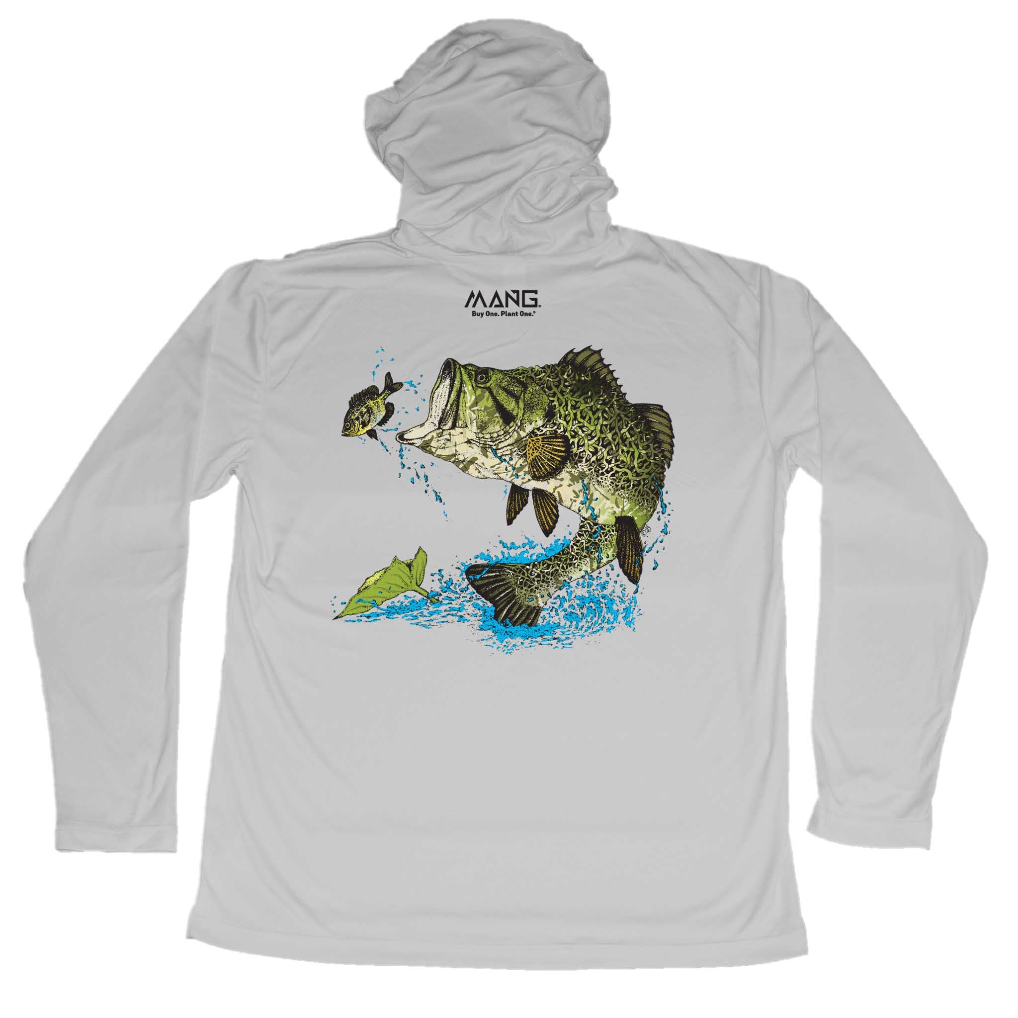 MANG Largemouth Bass MANG - Youth - Hoodie - YXS-Pearl Gray