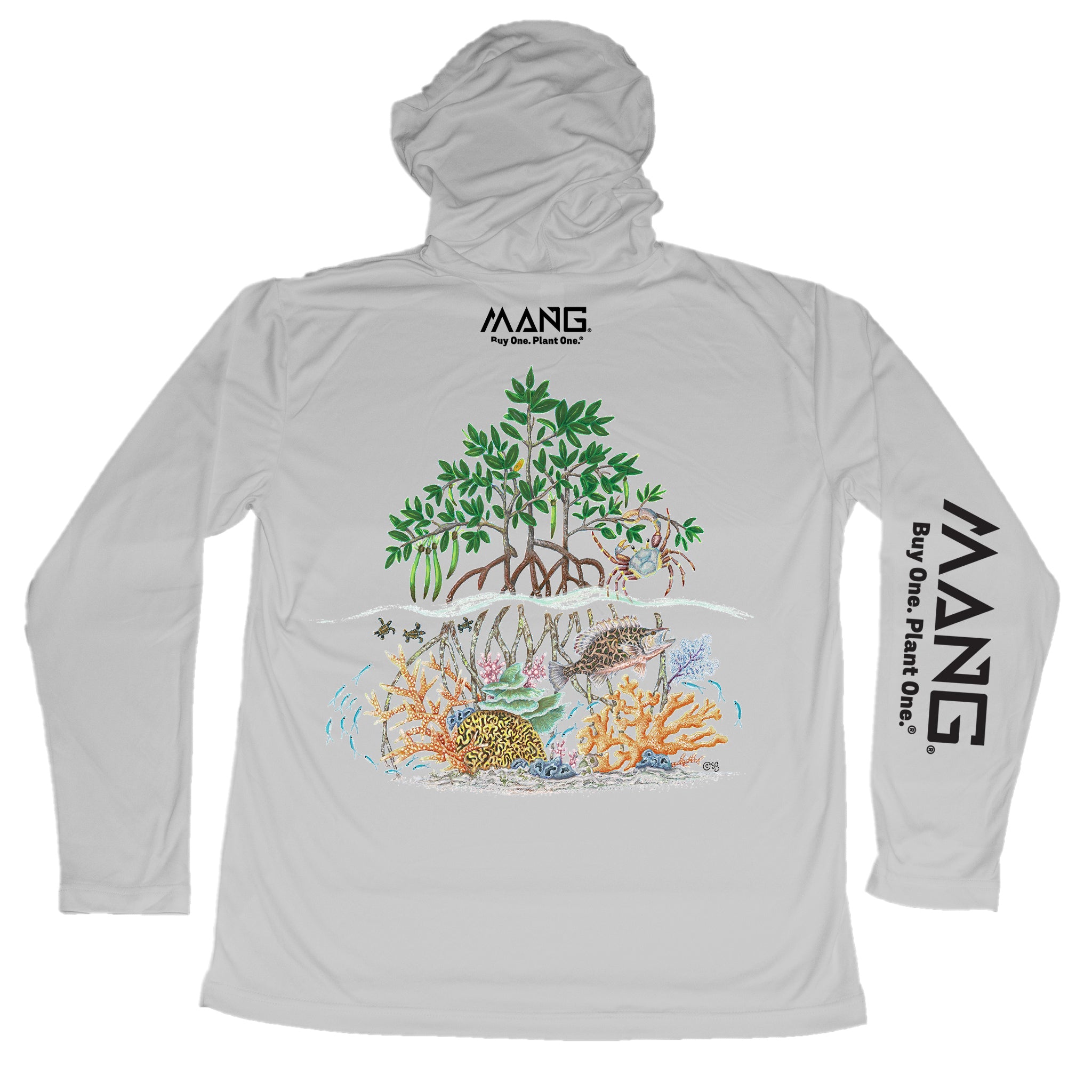 MANG Raise The Reef MANG Hoodie - XS-Pearl Grey