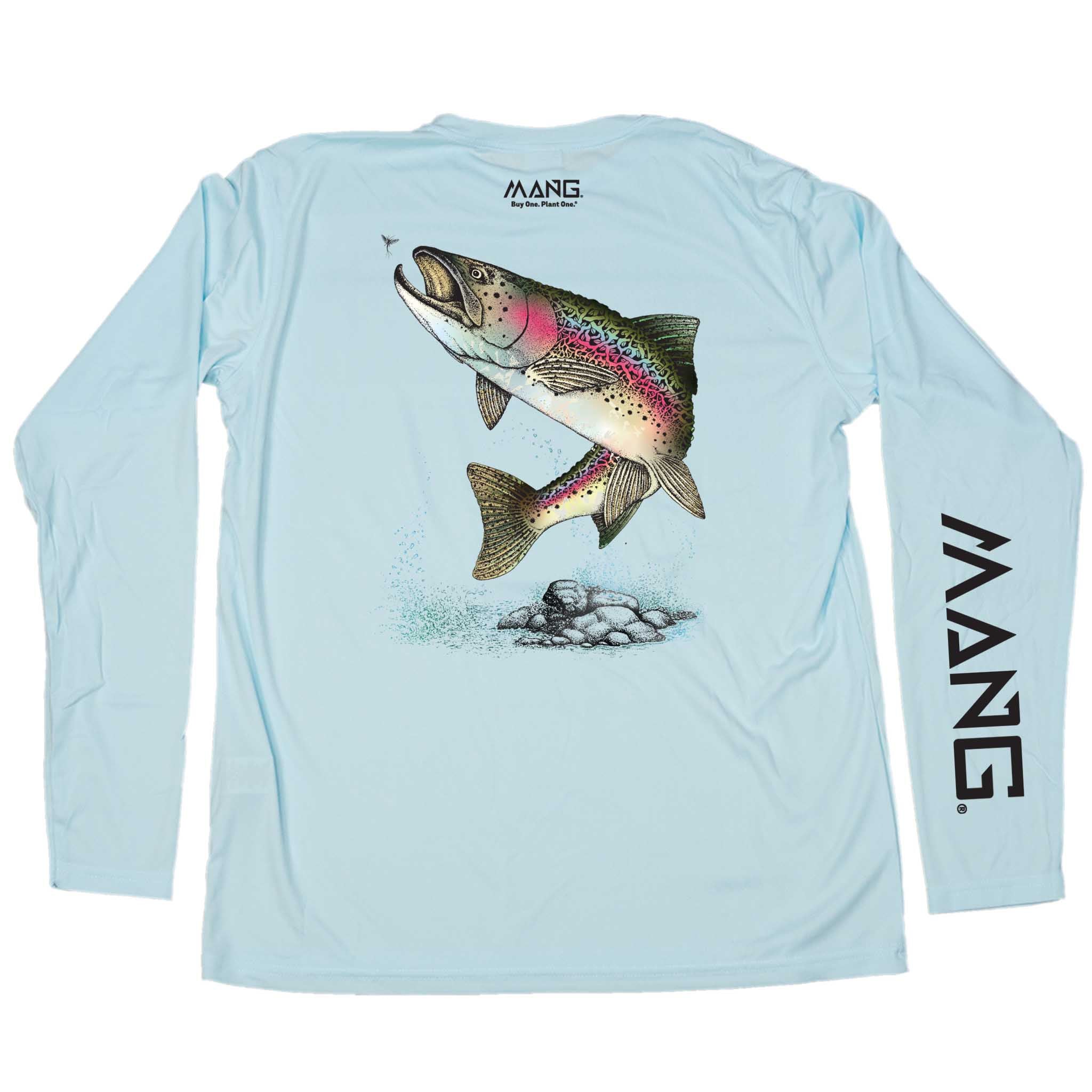 MANG Rainbow Trout MANG - LS - XS-Arctic Blue