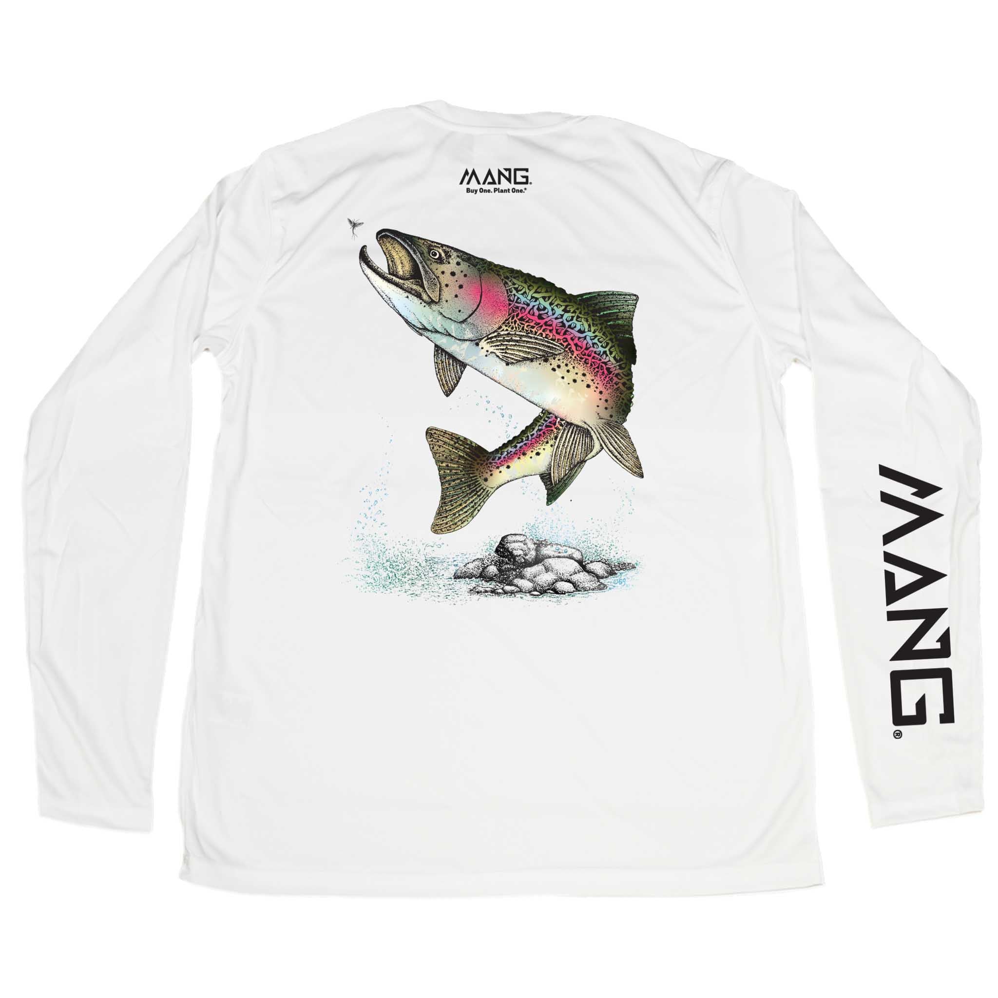 MANG Rainbow Trout MANG - LS - XS-White