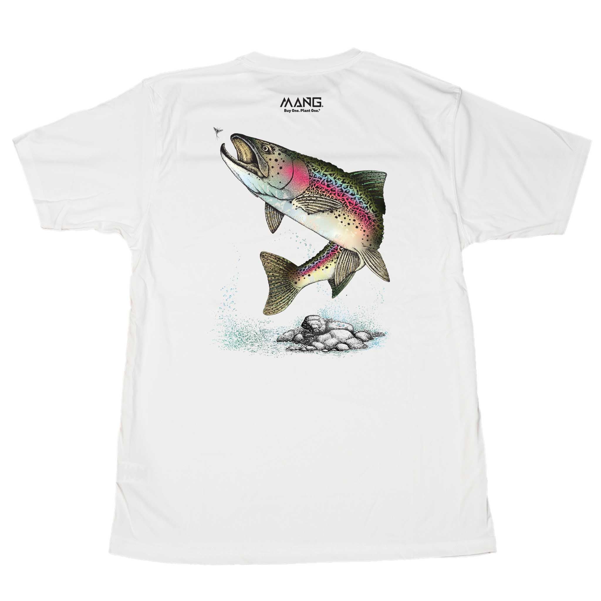 MANG Rainbow Trout MANG - SS - XS-White