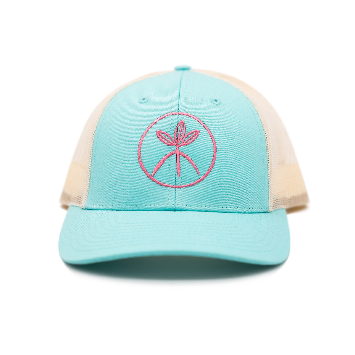 MANG Turquoise Tri-Leaf - Trucker - -