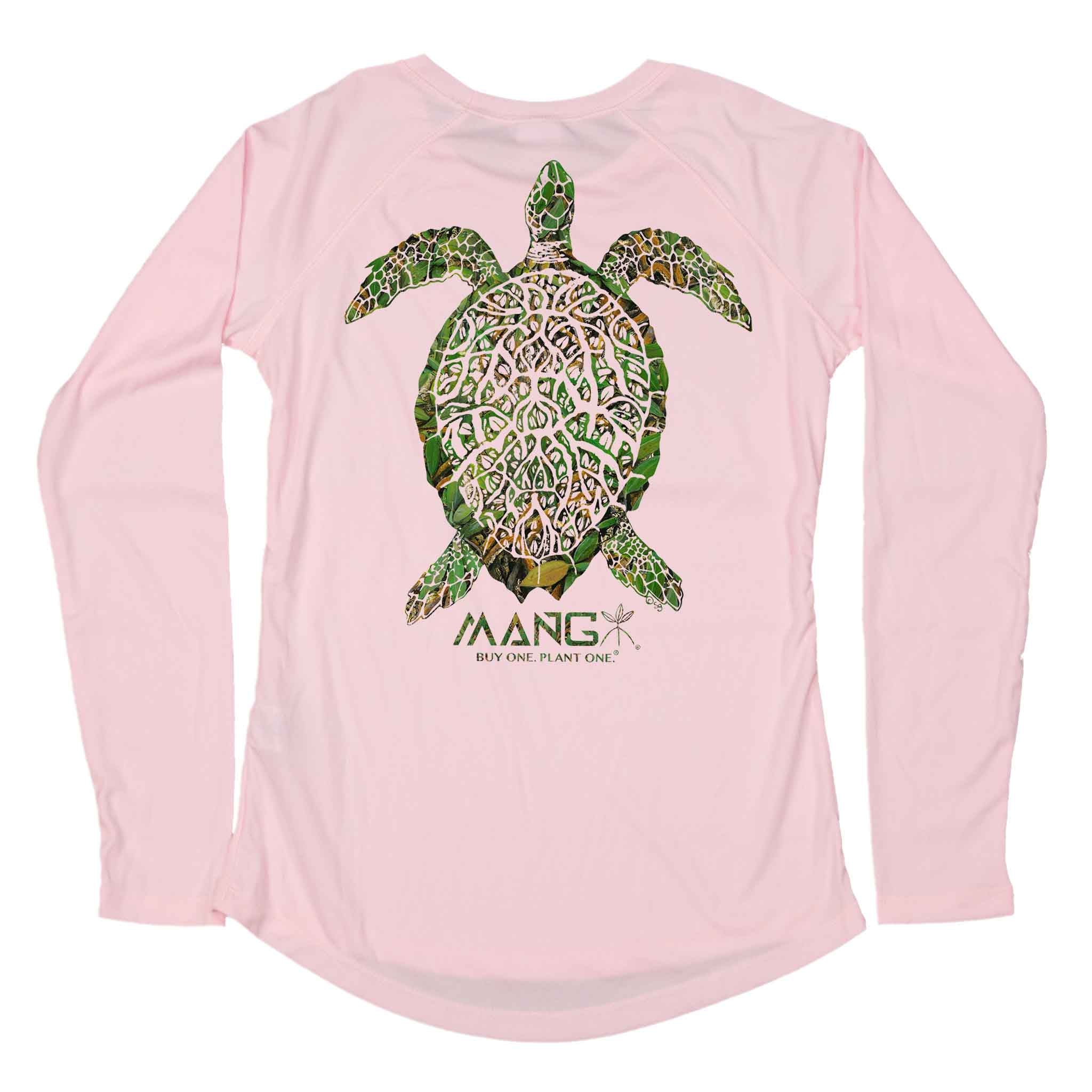 MANG Grassy Turtle - Women's - LS - XS-Pink