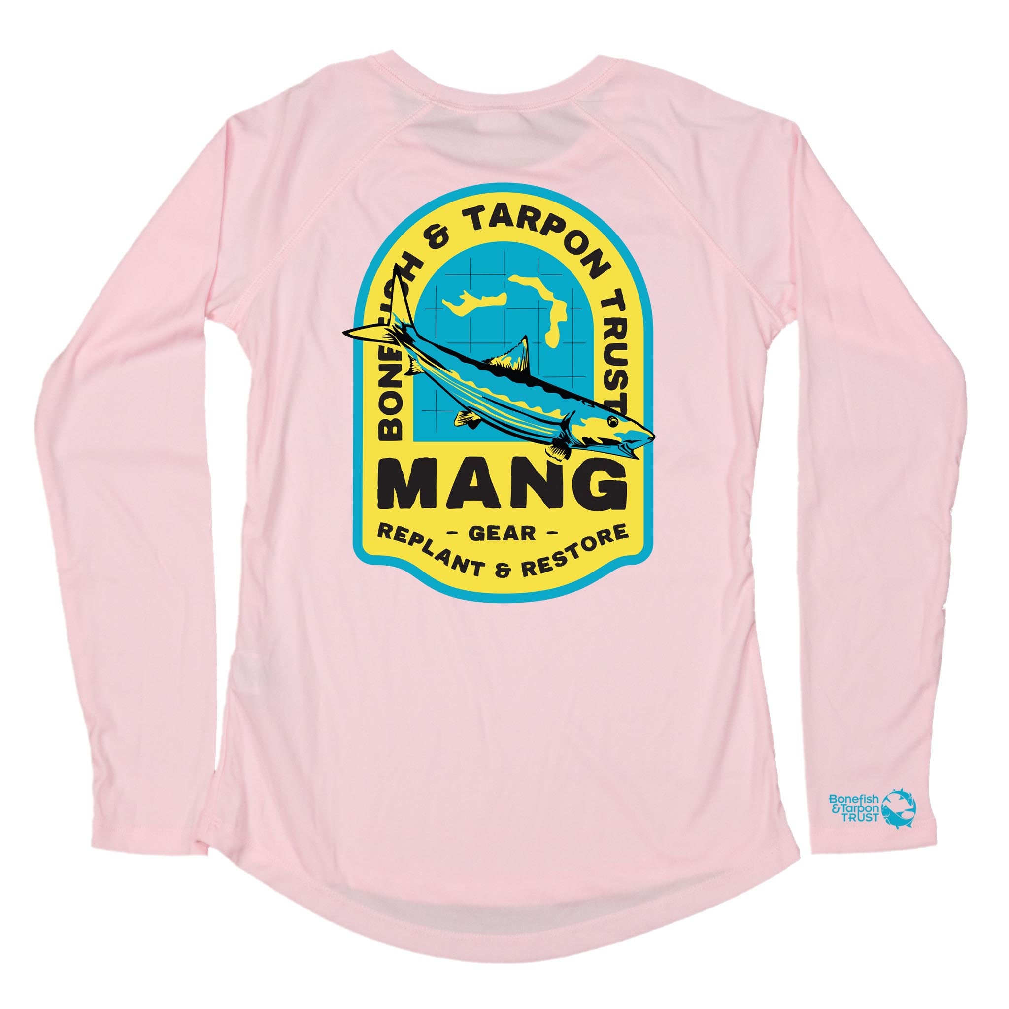 MANG Bahamas Restoration Bonefish - Women's - LS - XS-Pink
