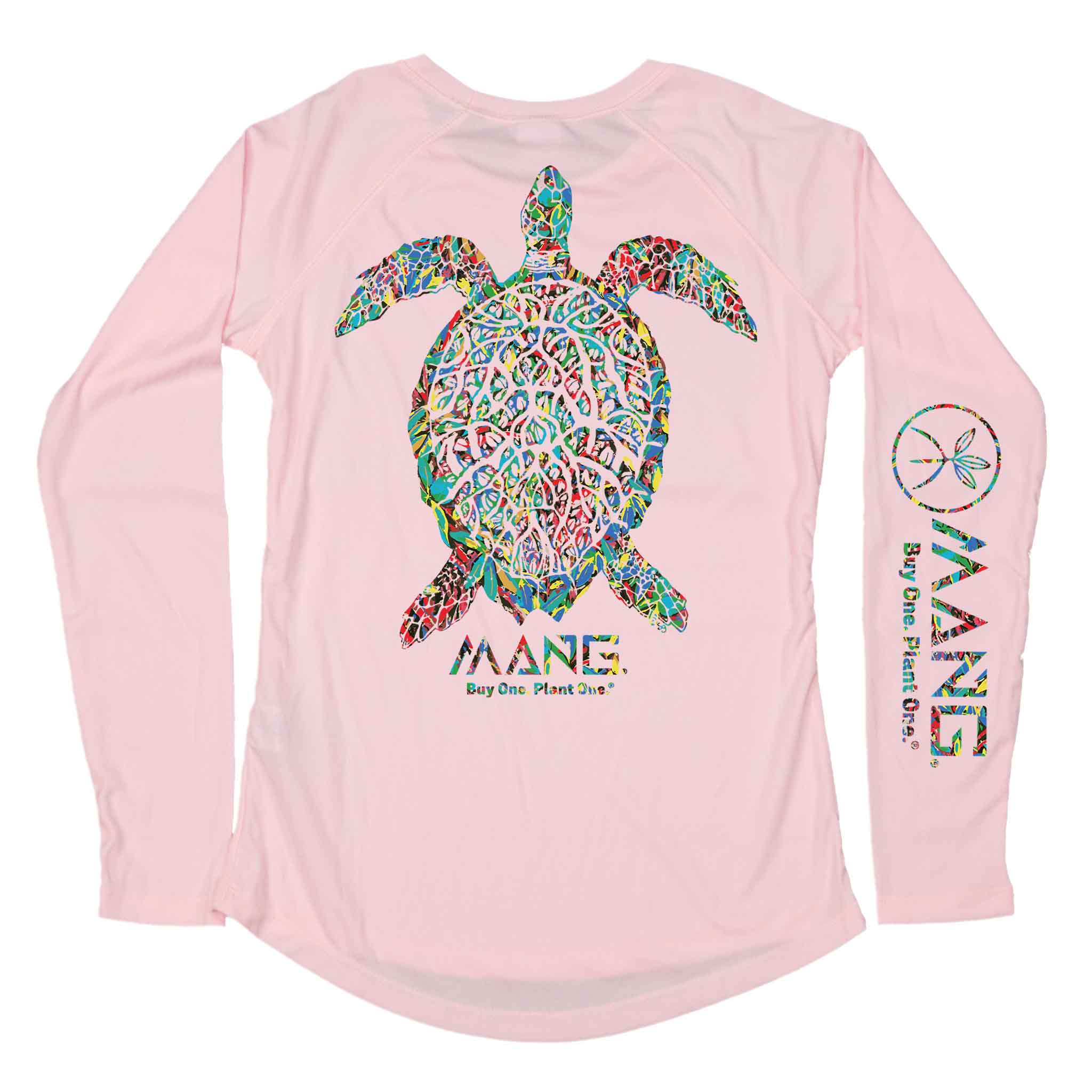 MANG Planting Hope Turtle Women's LS - XS-Pink