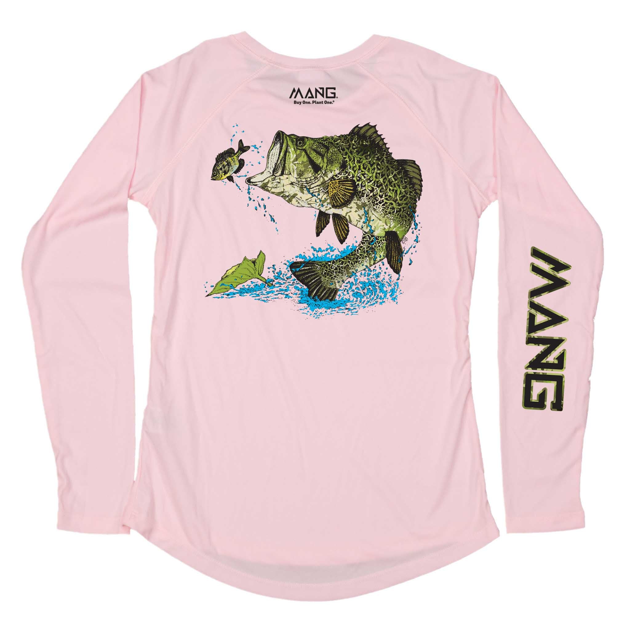 MANG Largemouth Bass MANG - Women's - LS - XS-Pink