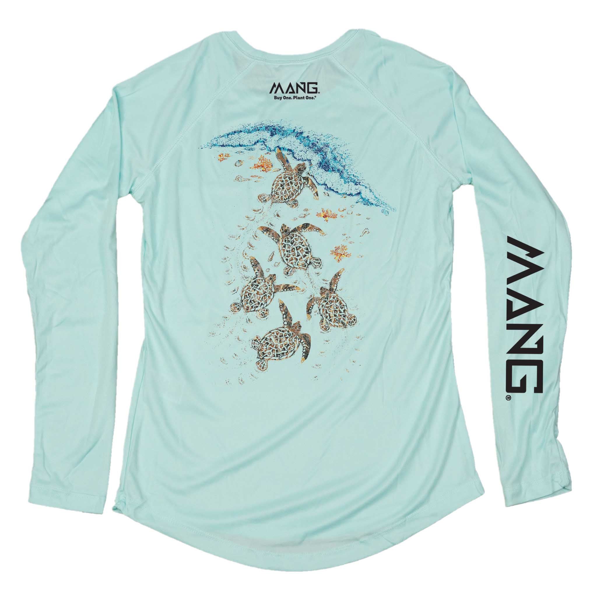 Women's Baby Turtle Long Sleeve UPF 50 Sun Shirt | MANG Gear