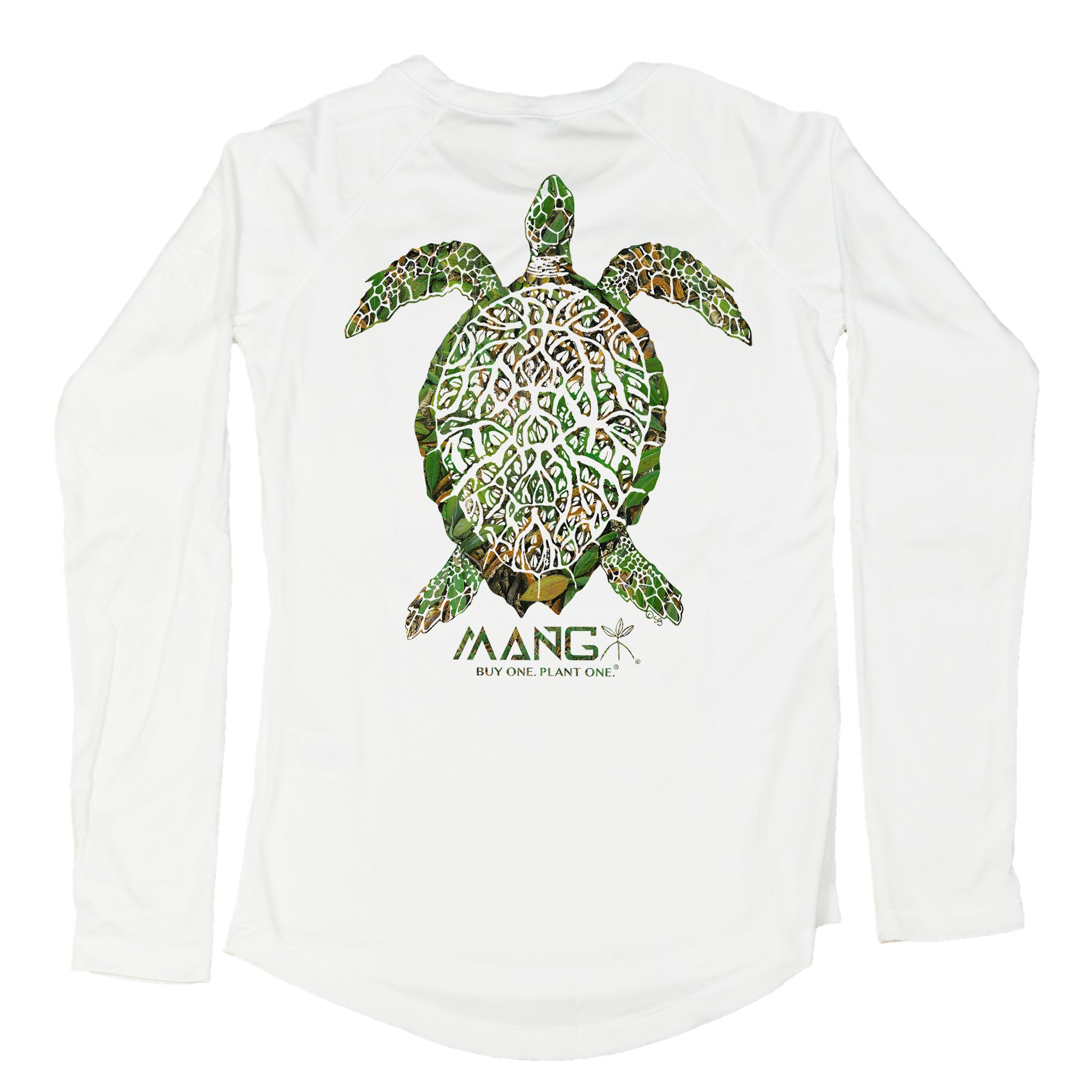 Women's Grassy Turtle Long Sleeve UPF 50 Sun Shirt | MANG Gear