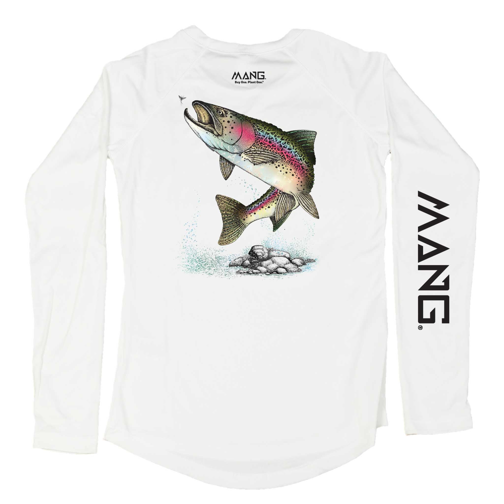 MANG Rainbow Trout MANG - Women's - LS - XS-White