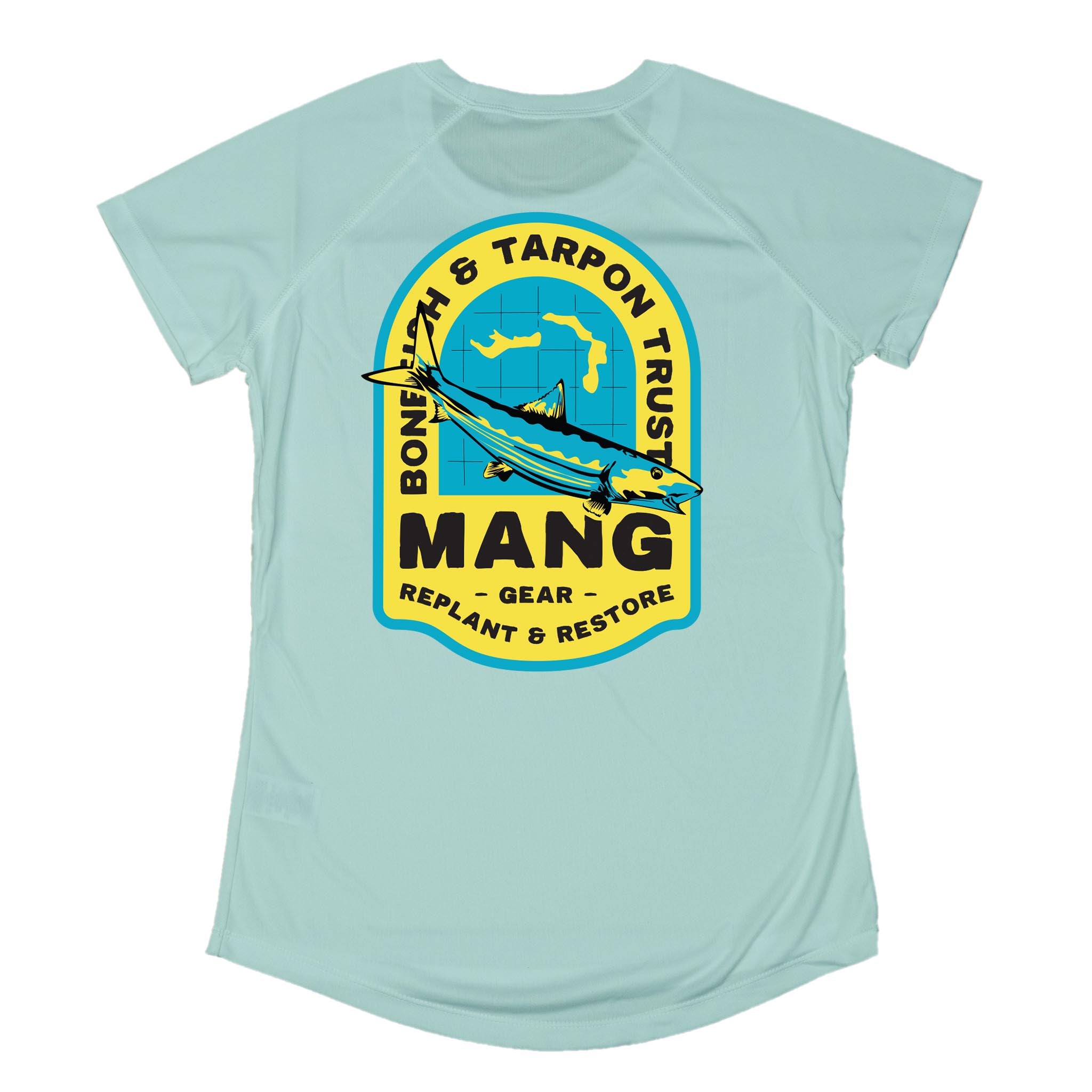 MANG Bahamas Restoration Bonefish - Women's - SS - XS-Seagrass