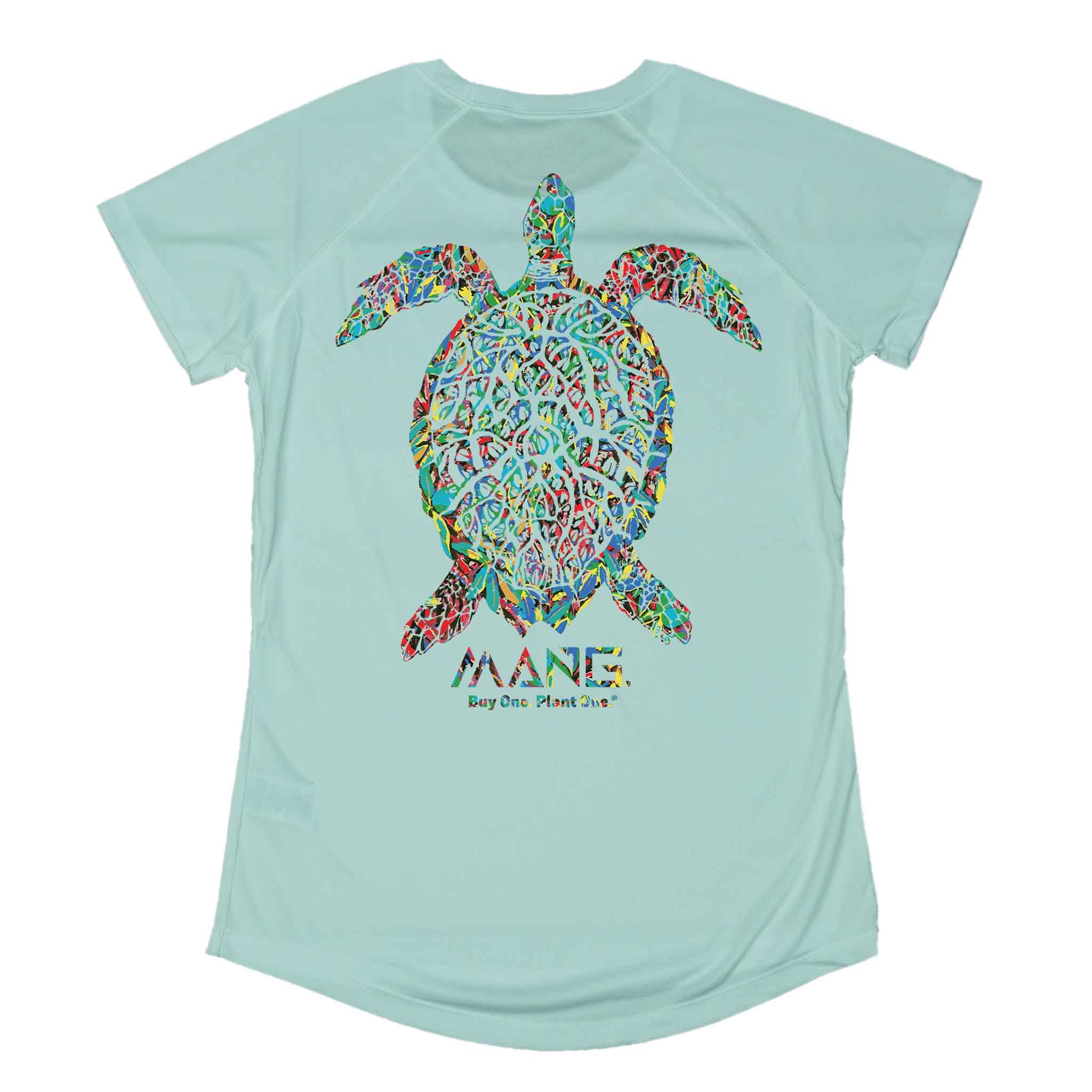 MANG Planting Hope Turtle Women's SS - XS-Seagrass