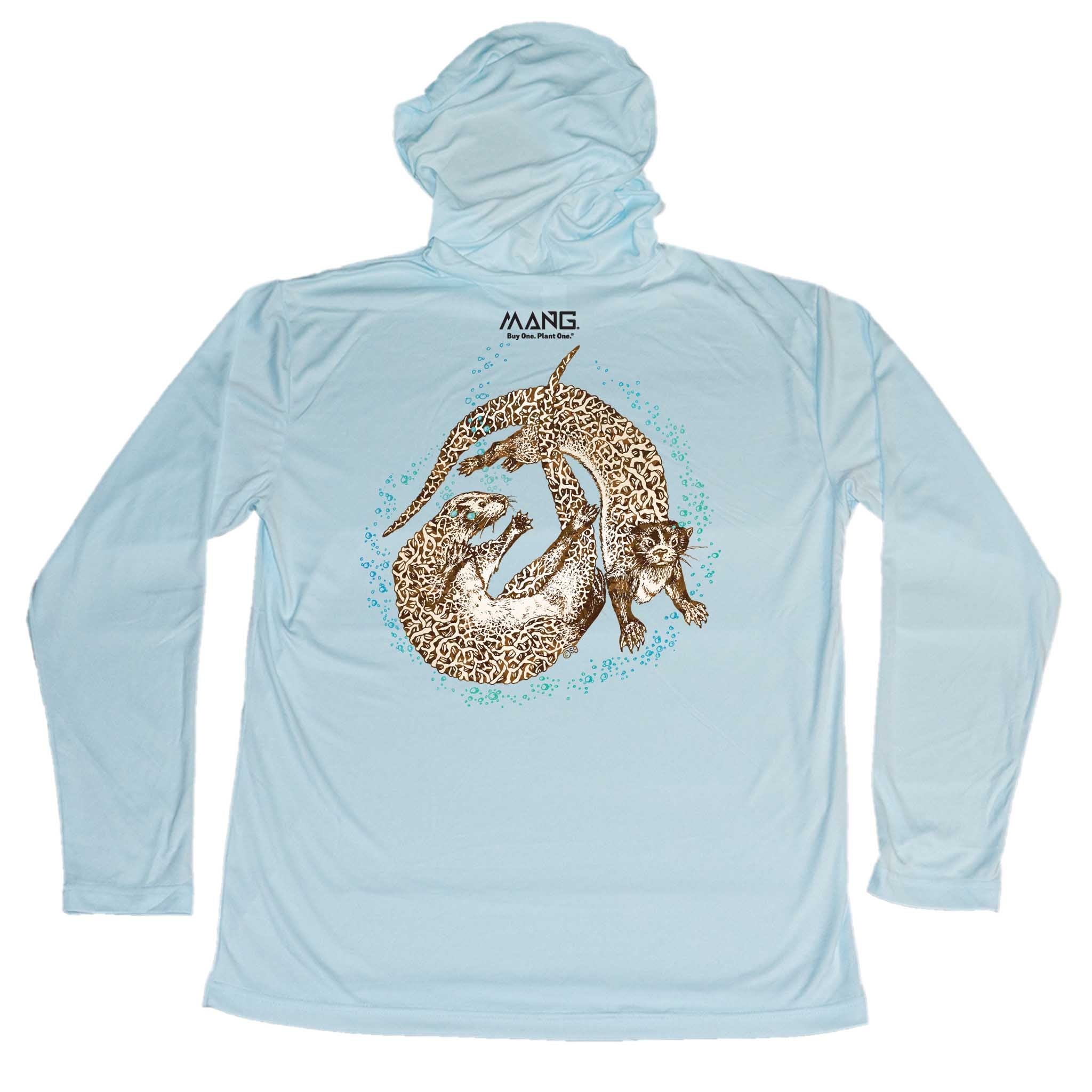 MANG River Otter MANG - Youth - Hoodie - YXS-Arctic Blue