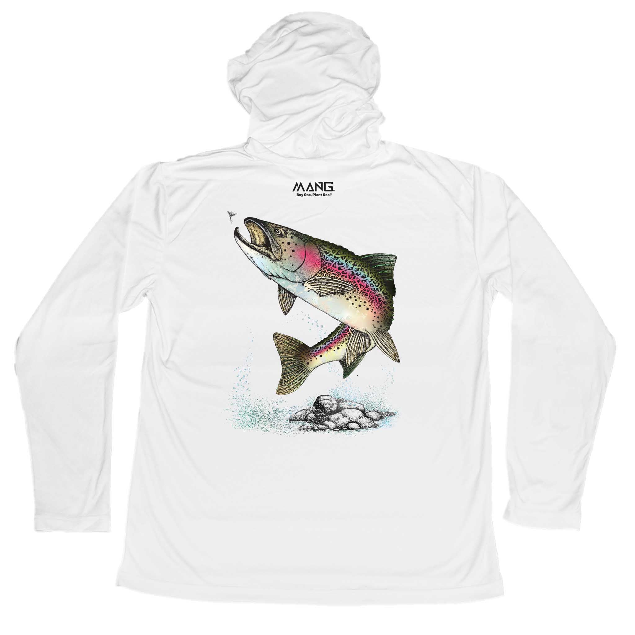MANG Rainbow Trout MANG - Youth - Hoodie - YXS-White