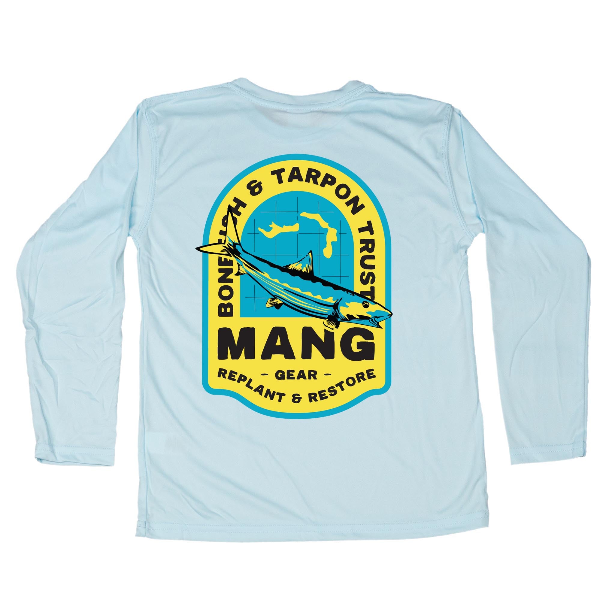 MANG Bahamas Restoration Bonefish - Youth - YS-Arctic Blue
