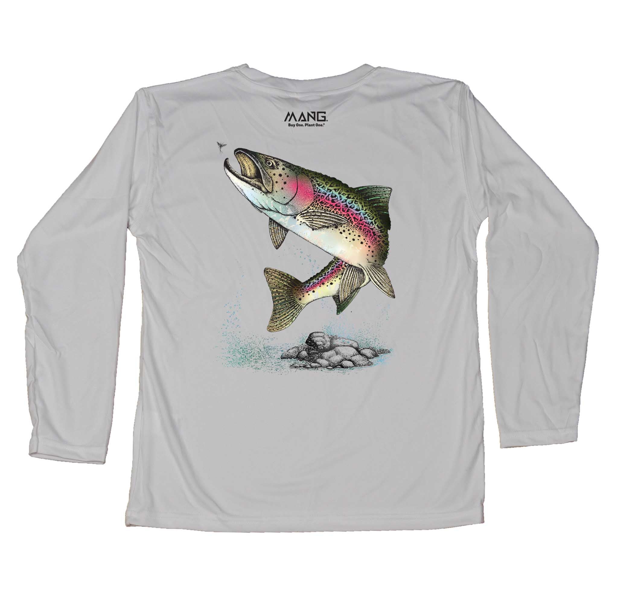 Youth Rainbow Trout Performance Longsleeve Shirt | MANG Gear